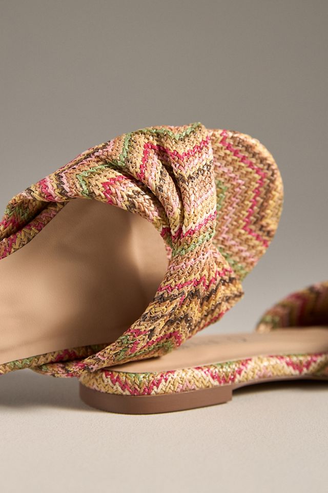 Silent D Raffia Flat Sandals #2