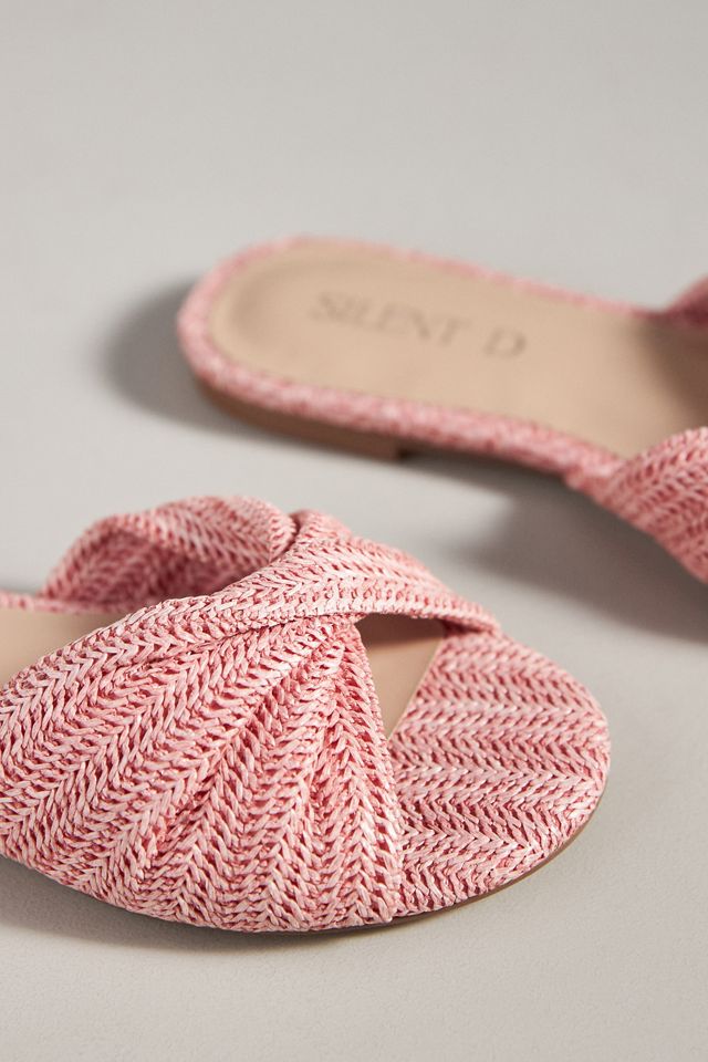 Silent D Raffia Flat Sandals #2