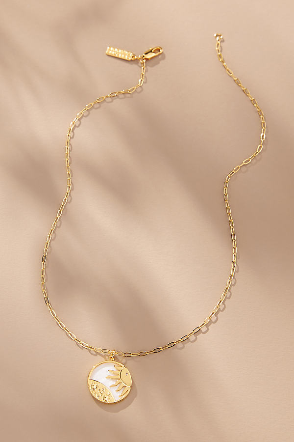 Celeste Starre Lunar Eclipse Necklace In Gold