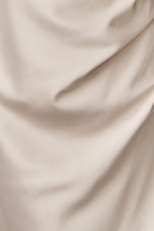 BHLDN Olivia Stretch Satin Halter Midi Dress #4