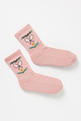 Shop American Trench Centre Court Socks In Pink