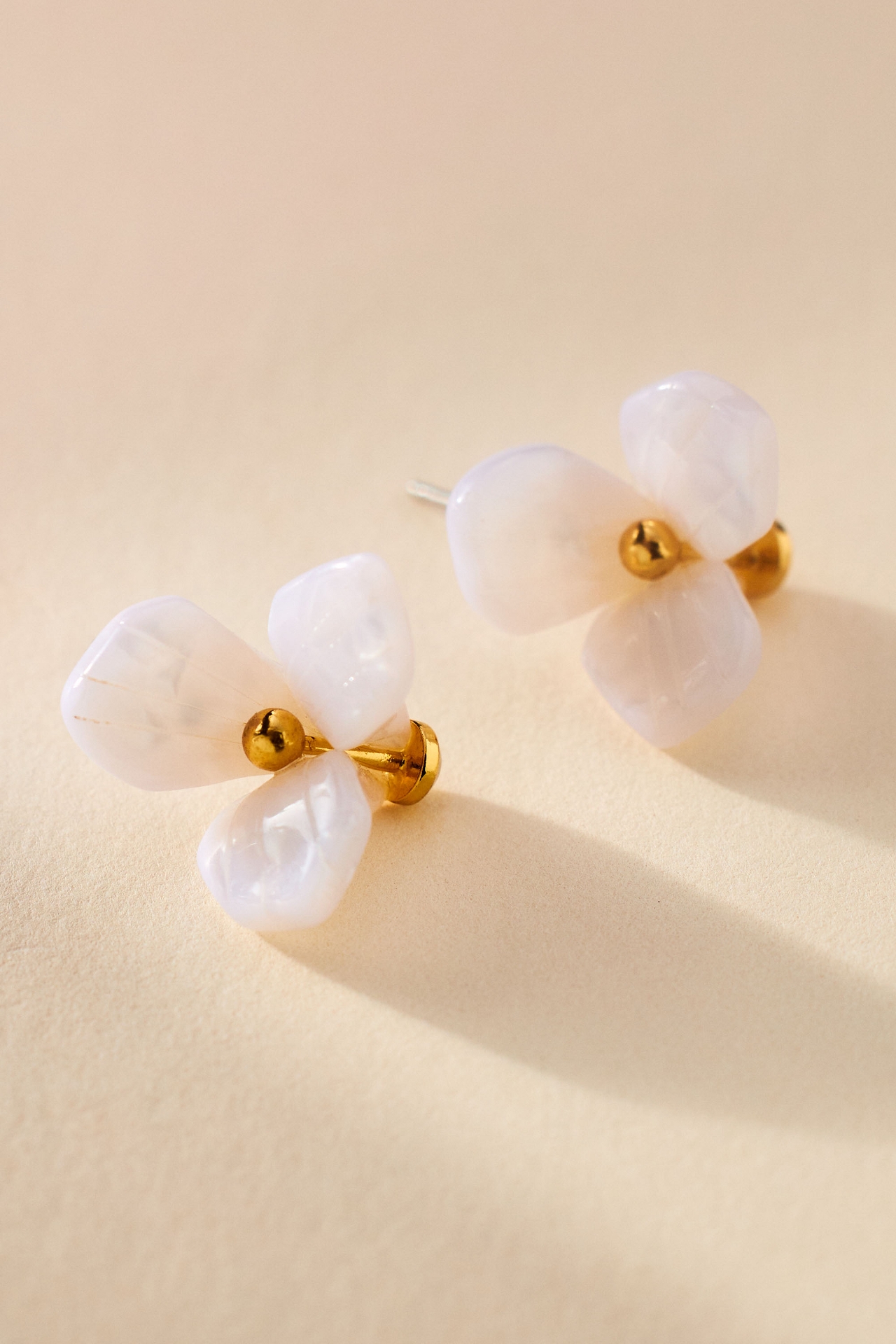 Lele Sadoughi Crystal Pave Trillium Stud Earrings Pave Dome