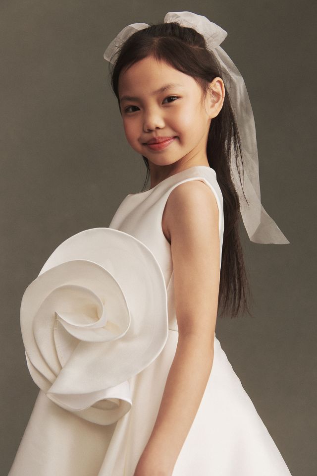 Gió Bespoke Nika Rosette Flower Girl Dress | Anthropologie