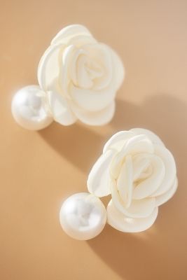 Shop Sister Jane Amara Pearl Earrings In White
