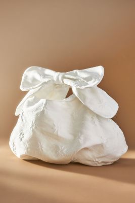 Shop Sister Jane Blossom Jacquard Bow Bag In White