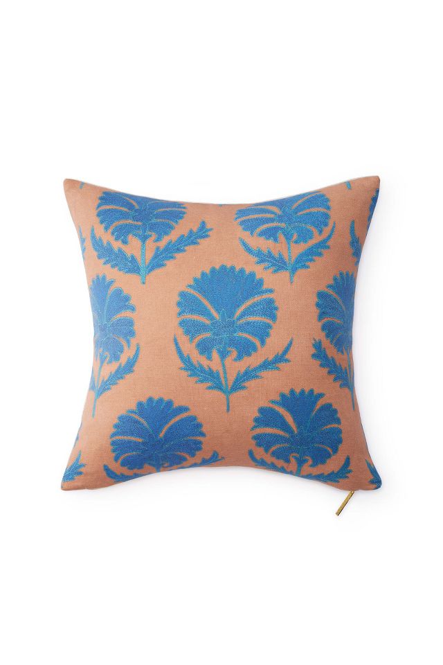 St. Frank Teal Vines Suzani Decorative Pillow