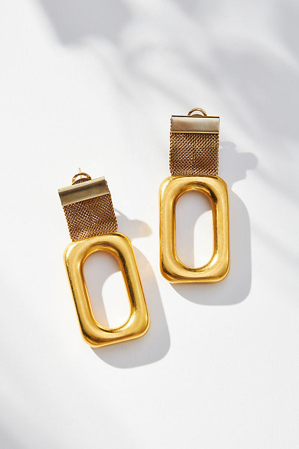 Shop Diana Broussard Geoffrey Drop Earrings In Gold
