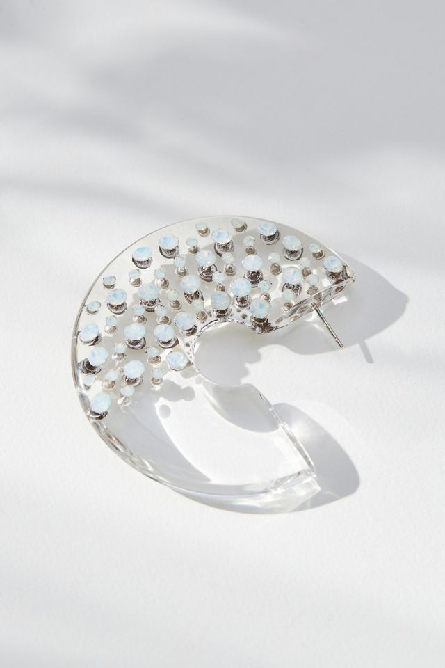 Diana Broussard Davide Crystal Hoop Earrings #1