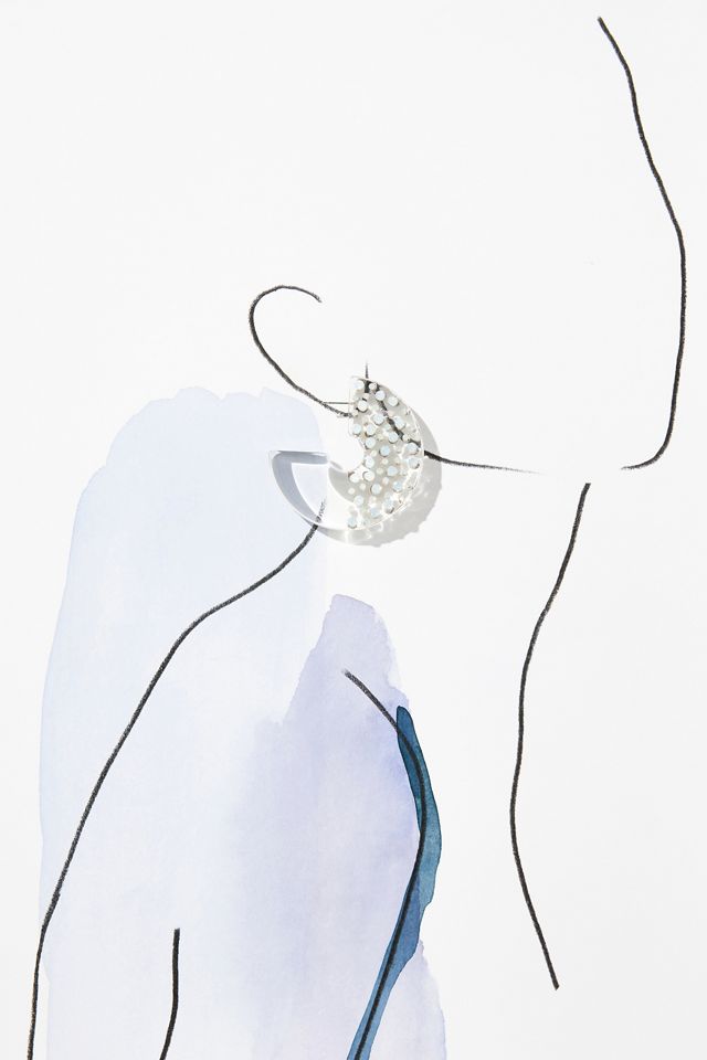 Diana Broussard Davide Crystal Hoop Earrings #2