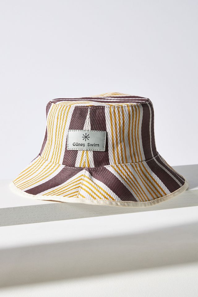 NWT Anthropologie Gunes Swim Striped Bucket Hat One Size Swimwear - Bucket Hat - UPF50+ - Striped – Petit Filippe main image 4