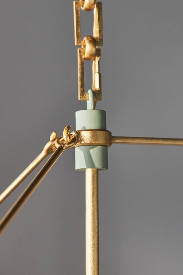 Caddo Linear Glass Metal Chandelier #3