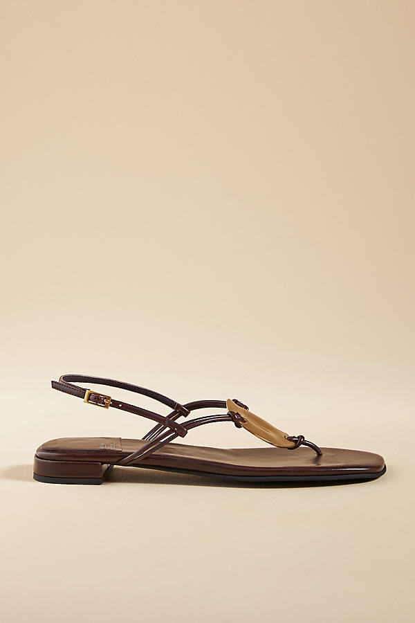 Jeffrey Campbell Chance Thong Sandals In Brown