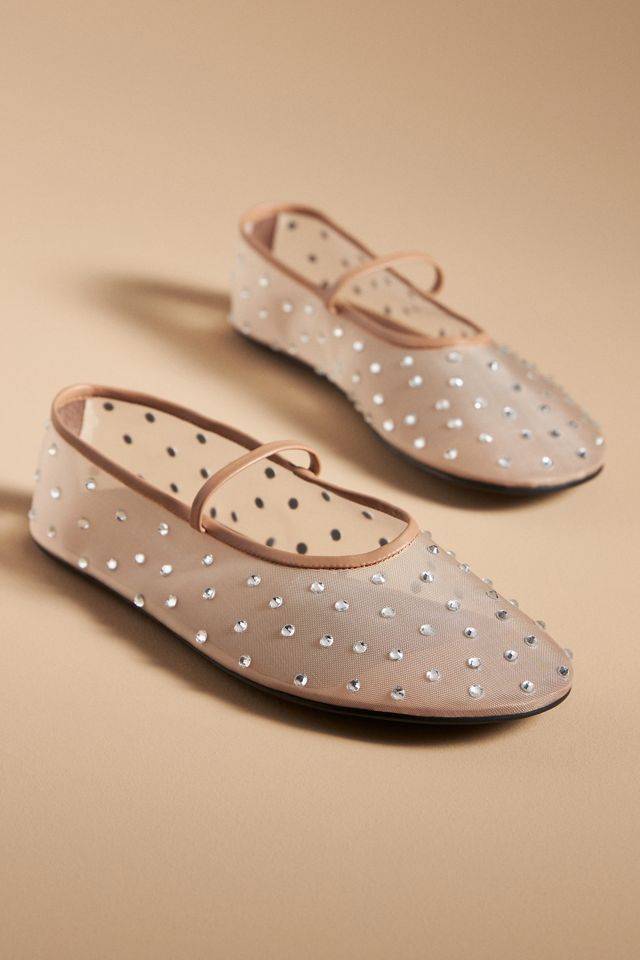 Jeffrey Campbell Swan Lake Gem Mesh Flats #1