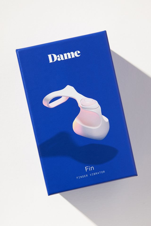 powerful vibrating egg Dame Fin 2.0 Finger Vibrator - Citrus main image 1