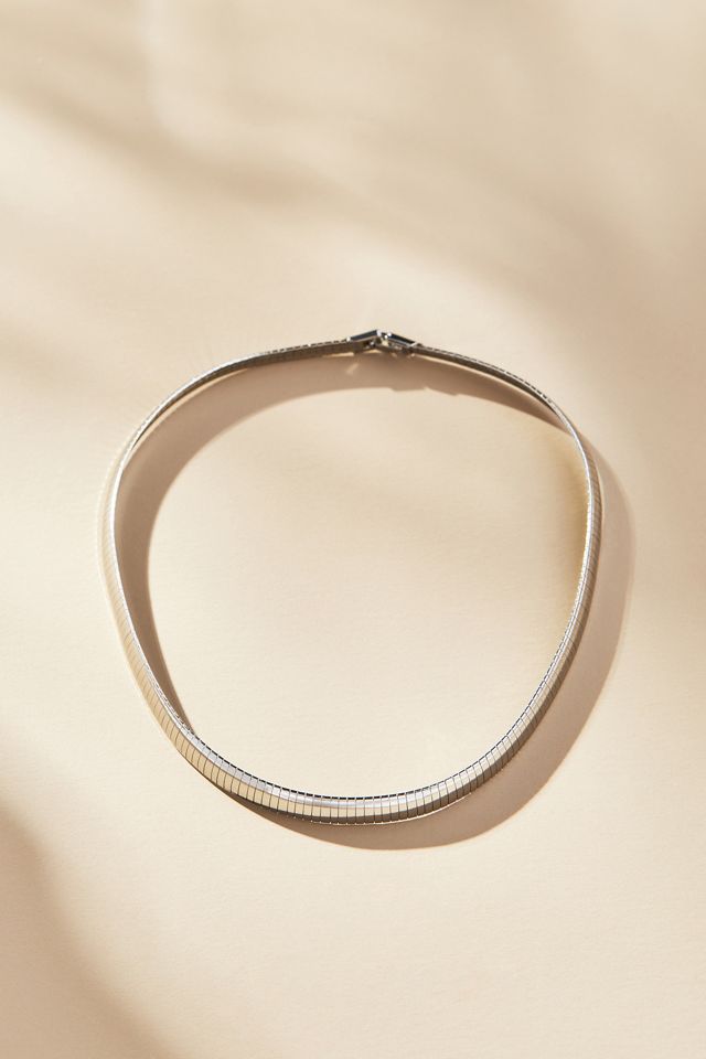 Thick Ribbed Collar Necklace #1