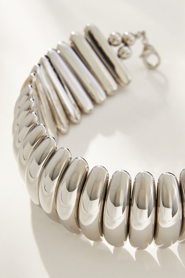 Ribbed Collar Necklace #1