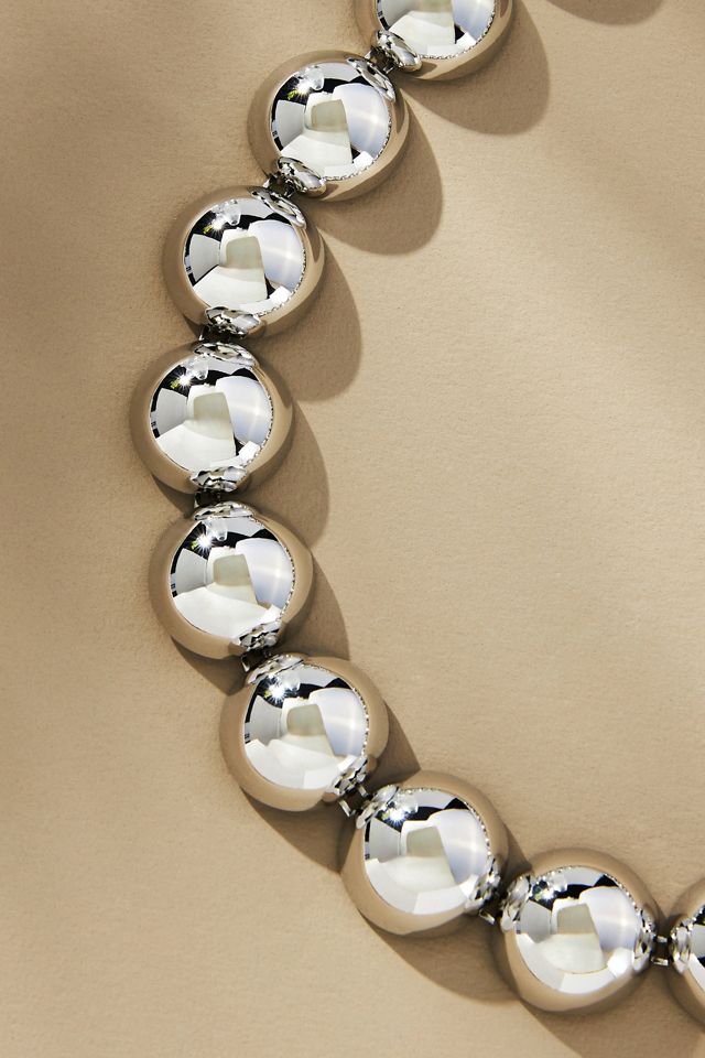 Round Metal Collar Necklace #1