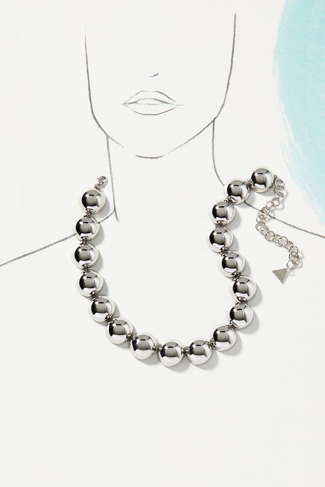 Round Metal Collar Necklace #2