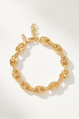 By Anthropologie Bottlecap Link Bracelet In Gold