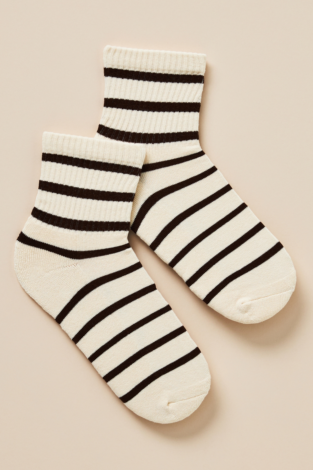 Daily Practice by Anthropologie Sporty Ribbed Striped Socks