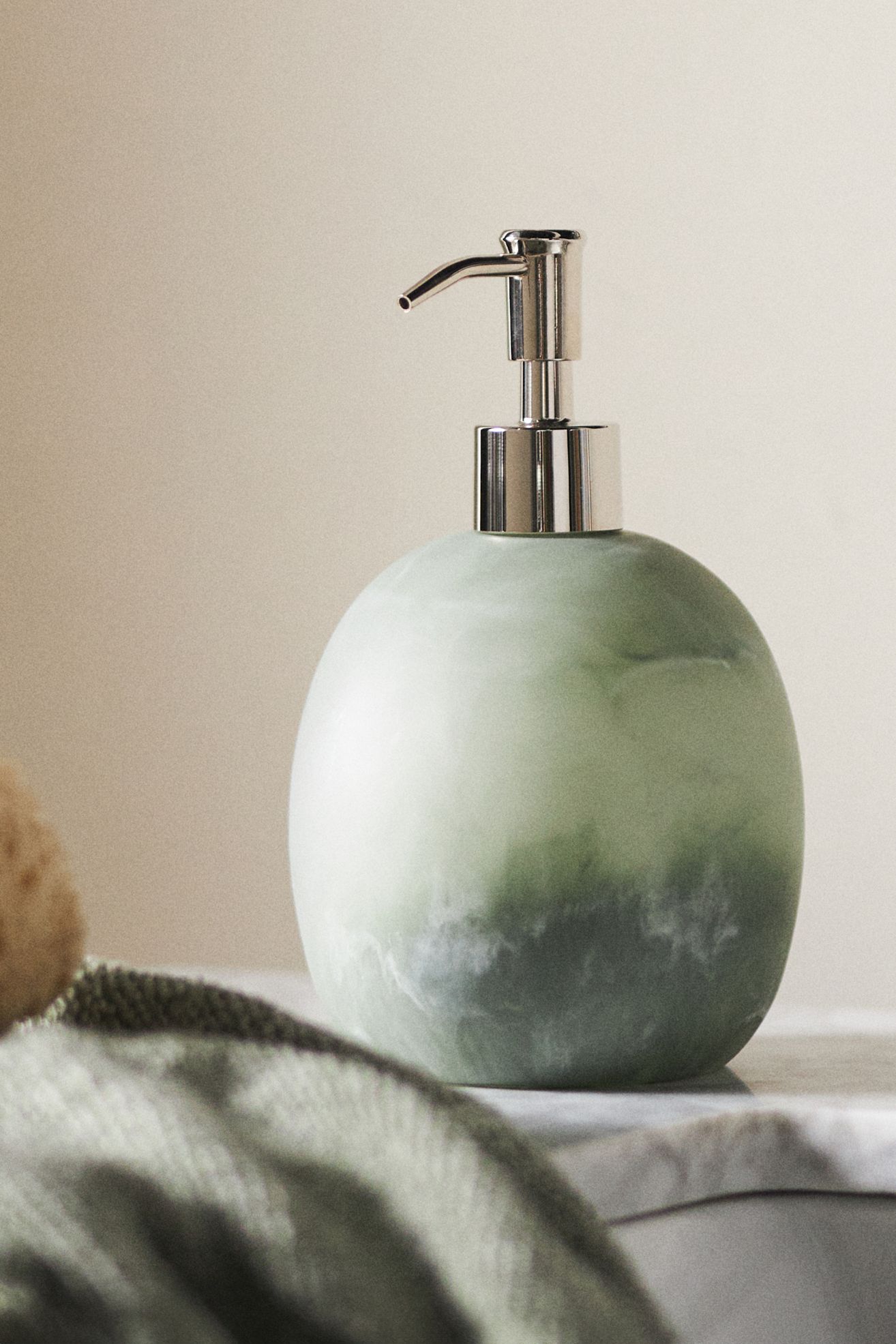 Luna Soap Dispenser - Green, One Size