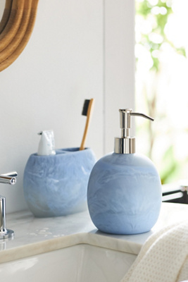 Anthropologie Luna Soap Dispenser In Blue