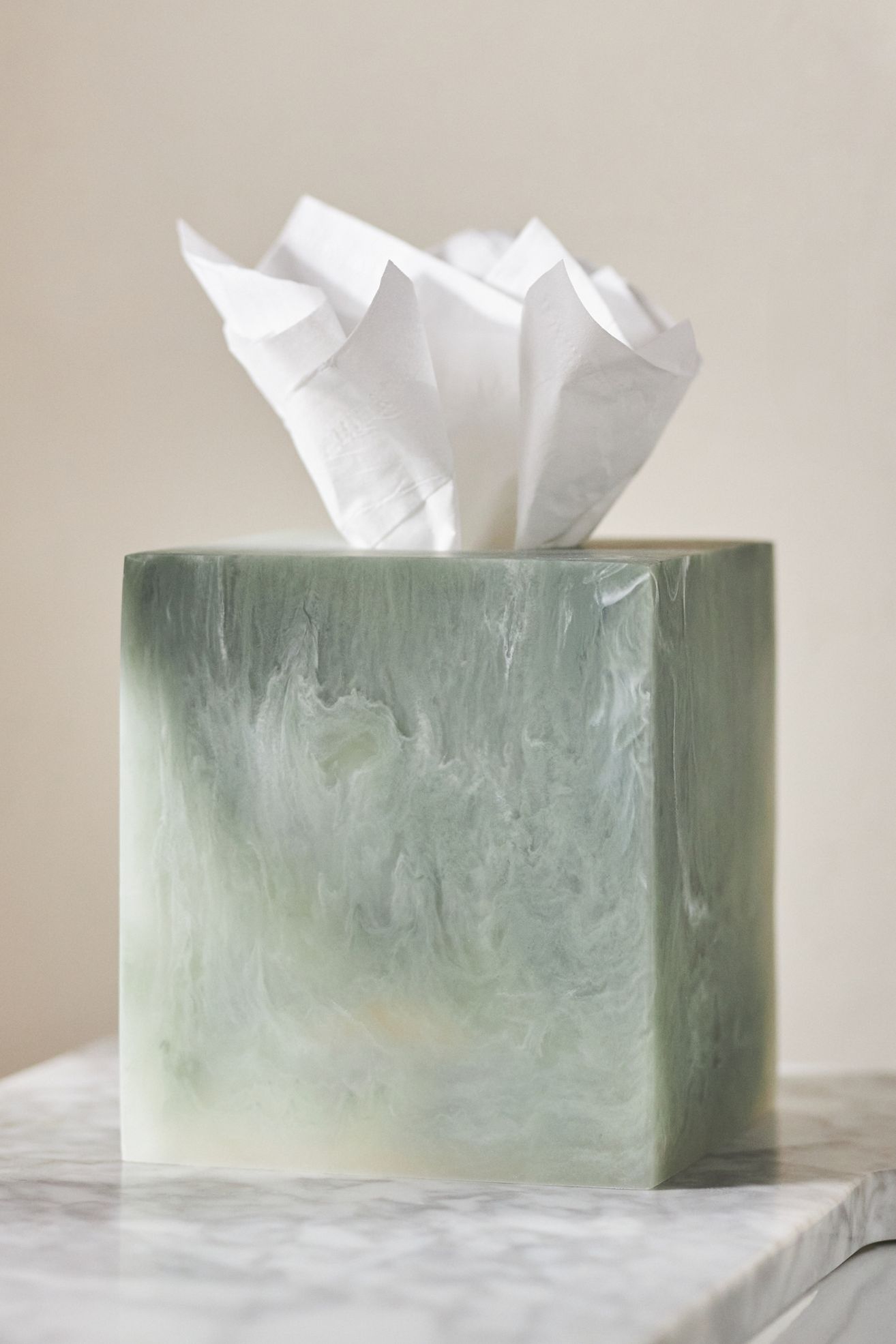 Luna Tissue Holder - Green, Standard, One Size