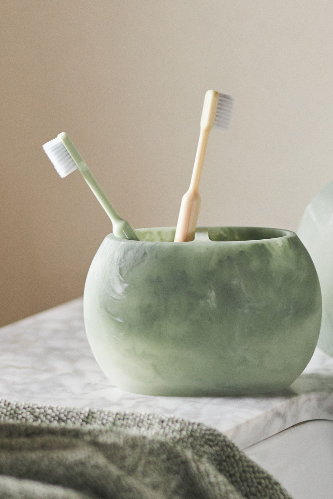 Luna Toothbrush Holder - Green, One Size