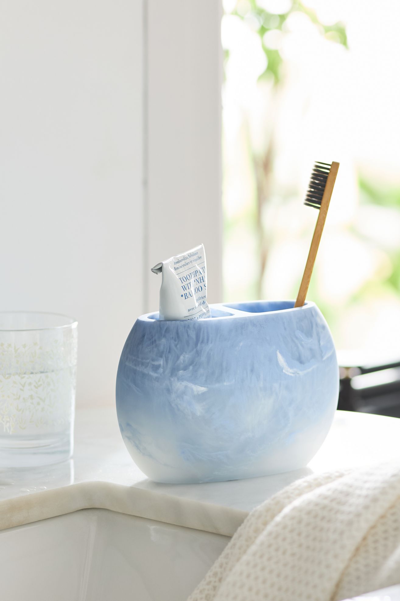 Luna Toothbrush Holder - Blue, Standard, One Size