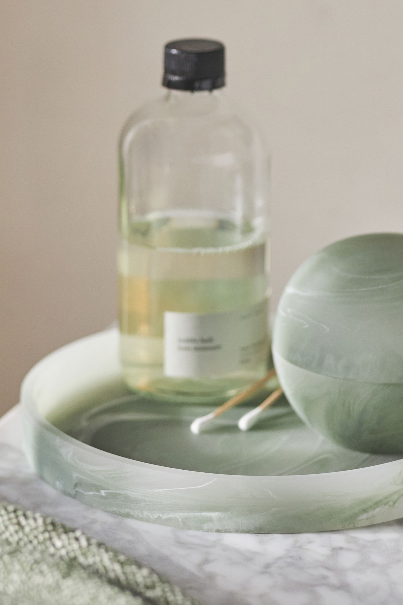 Luna Bath Tray - Green, One Size