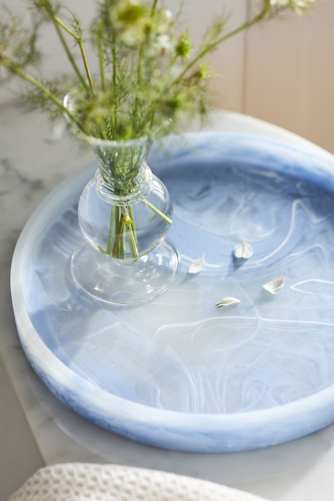 Luna Bath Tray - Blue, One Size