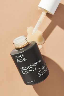 Shop Act+acre Cold Processed Microbiome Cooling Scalp Serum In Grey