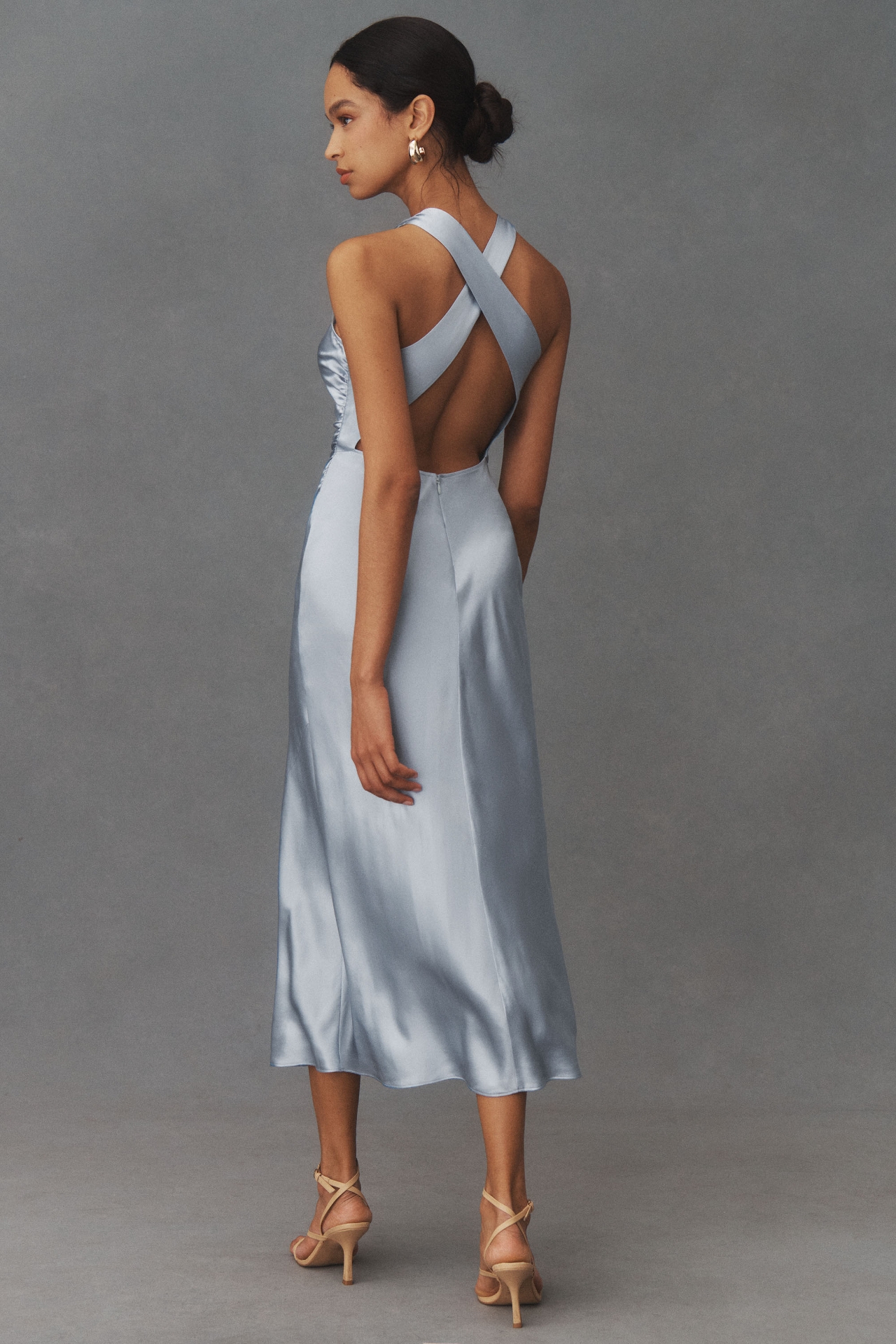 Reformation Casette Sleeveless Silk Midi Dress