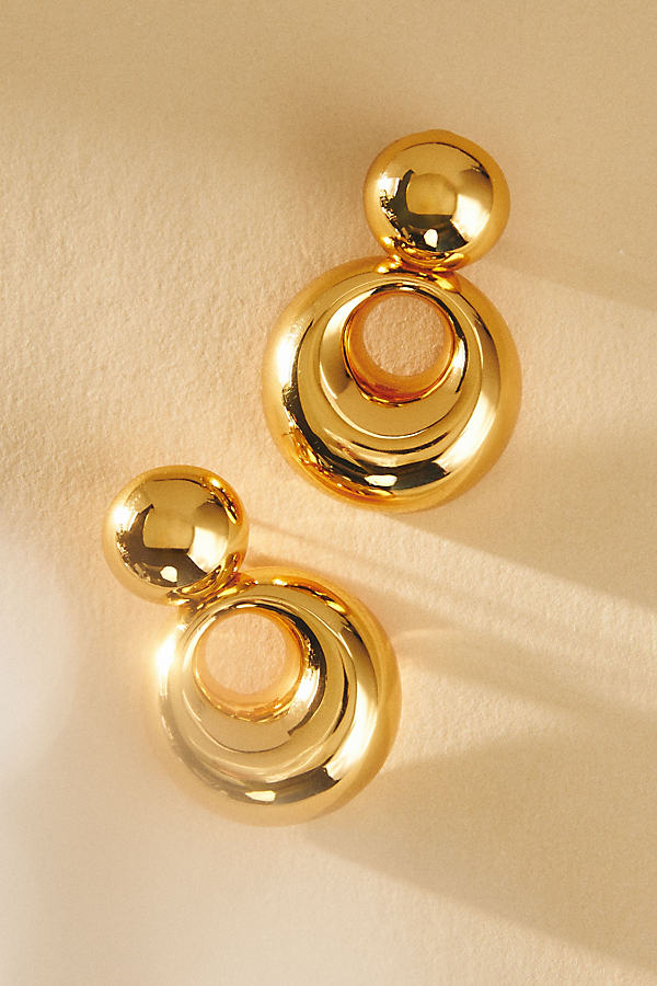 Lele Sadoughi Medallion Drop Earrings In Gold