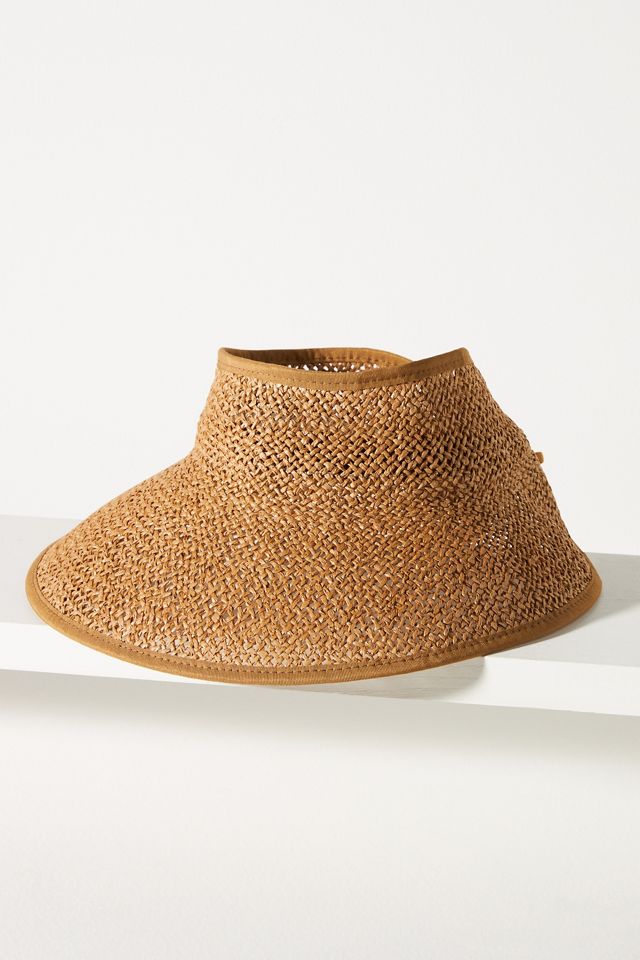 NWT Anthropologie Packable Floppy Straw Visor Wyeth Julia Straw Visor | Anthropologie main image 2