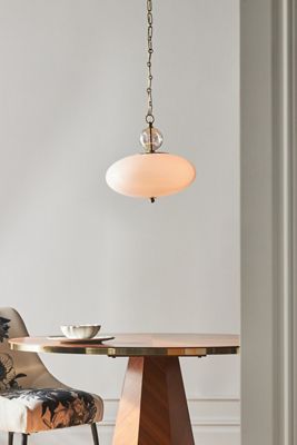 Viviana Oval Glass Pendant