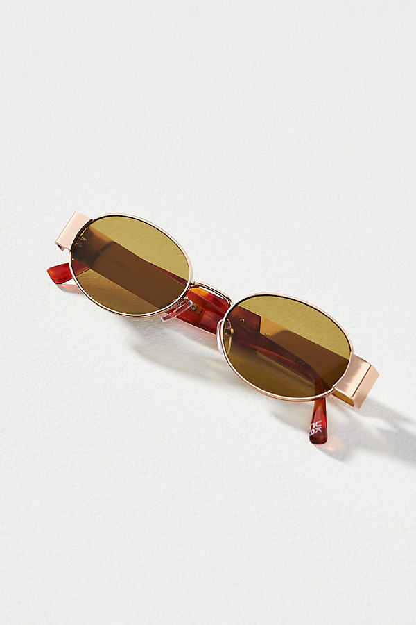 Aire Mars Oval Sunglasses In Gold