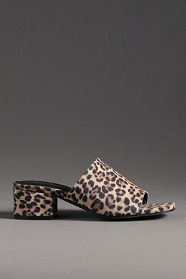 Seychelles X Anthropologie Pepper Block-heel Sandals In Animal Print