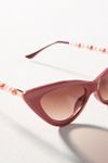 Chain Arm Cat-Eye Sunglasses