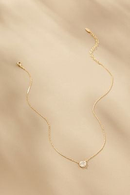By Anthropologie Small Rebirth Necklace In Clear