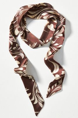 Shop By Anthropologie Bright Leaflet Hair Scarf In Brown