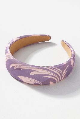 Shop By Anthropologie Bright Leaflet Headband In Purple