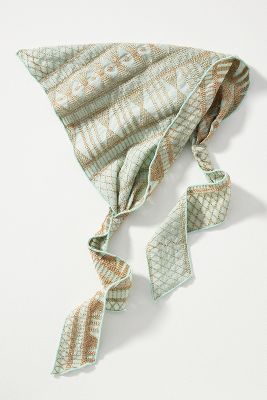 By Anthropologie Textured Hair Scarf In Mint