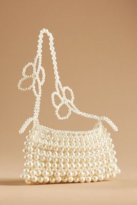 Shop By Anthropologie Convertible Flower Chain Bag In White