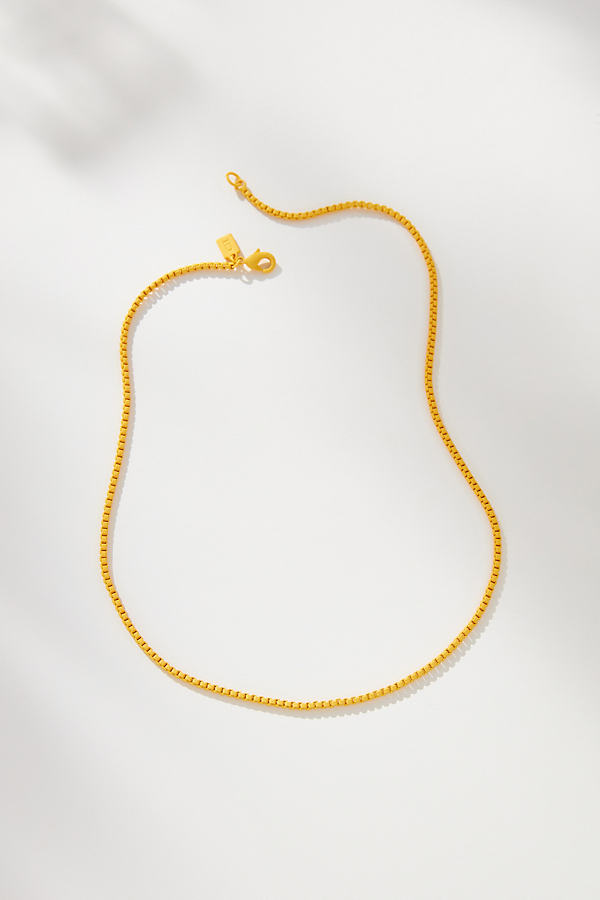 Crystal Haze Plastalina Chain Necklace In Yellow
