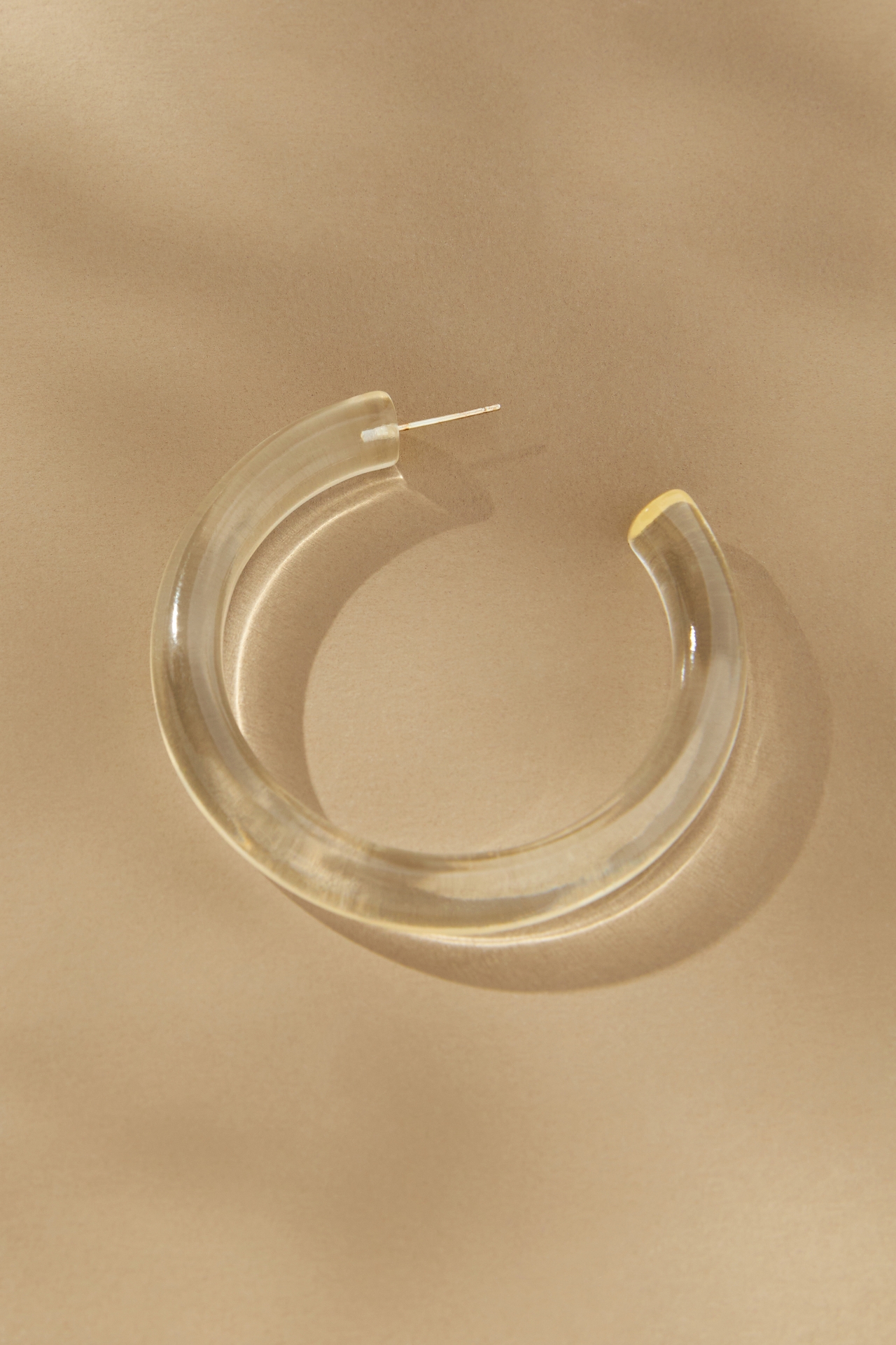 Crystal Haze Translucent Hoop Earrings