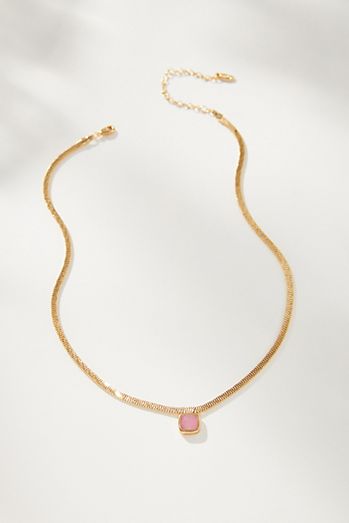 Herringbone Stone Necklace