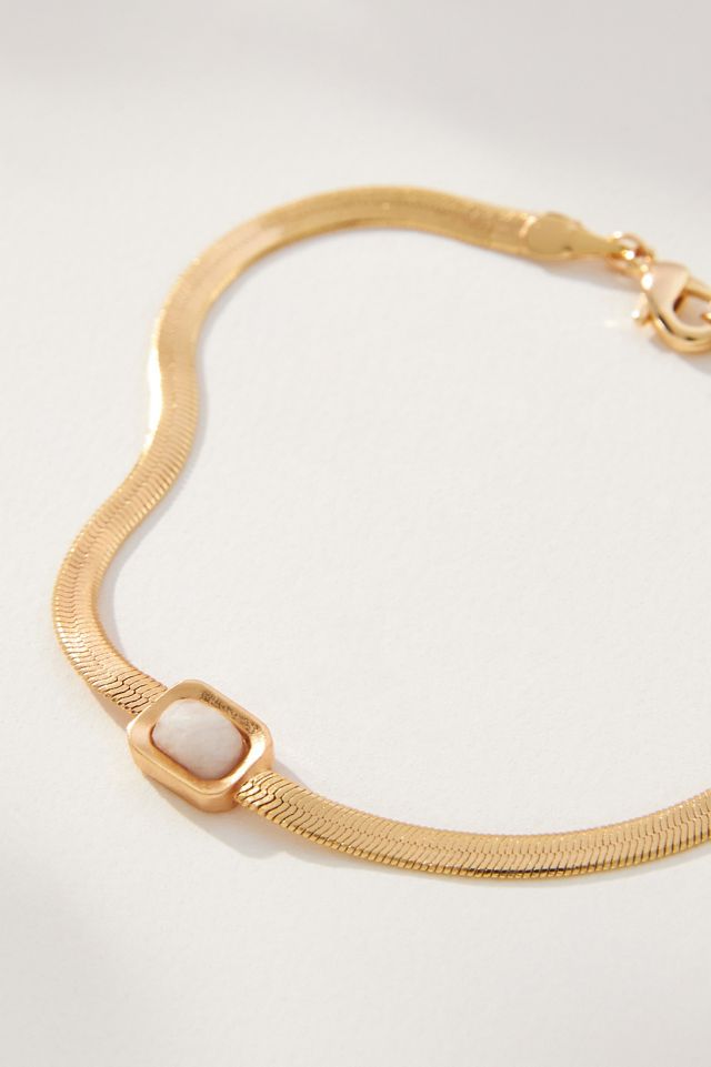 Herringbone Stone Bracelet #1