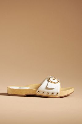 Shop Beek Woodstar Clog Sandals In White