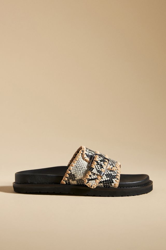 Pilcro Buckle Slide Sandals | Anthropologie